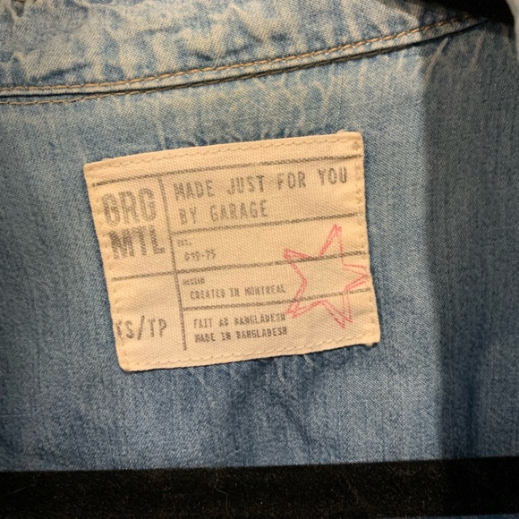 Garage | Light Denim Button Up Long Sleeve - Picture 6 of 7